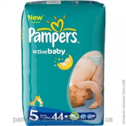Подгузники Pampers active baby dry 5 Junior